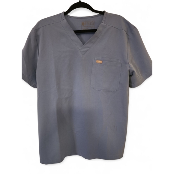 Figs Leon Charcoal Short Sleeve Men's Tee - Picture 1 of 2